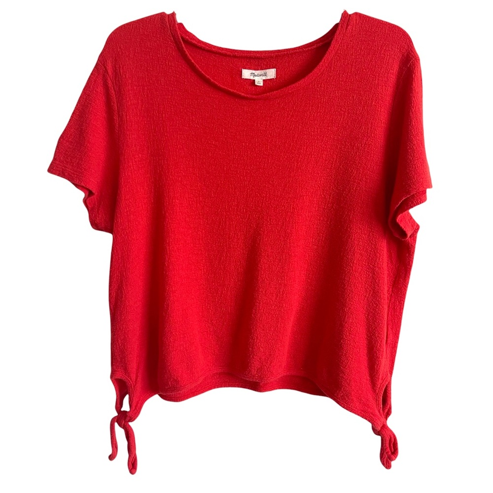 Madewell Texture & Thread Modern Side-Tie Top Sz L